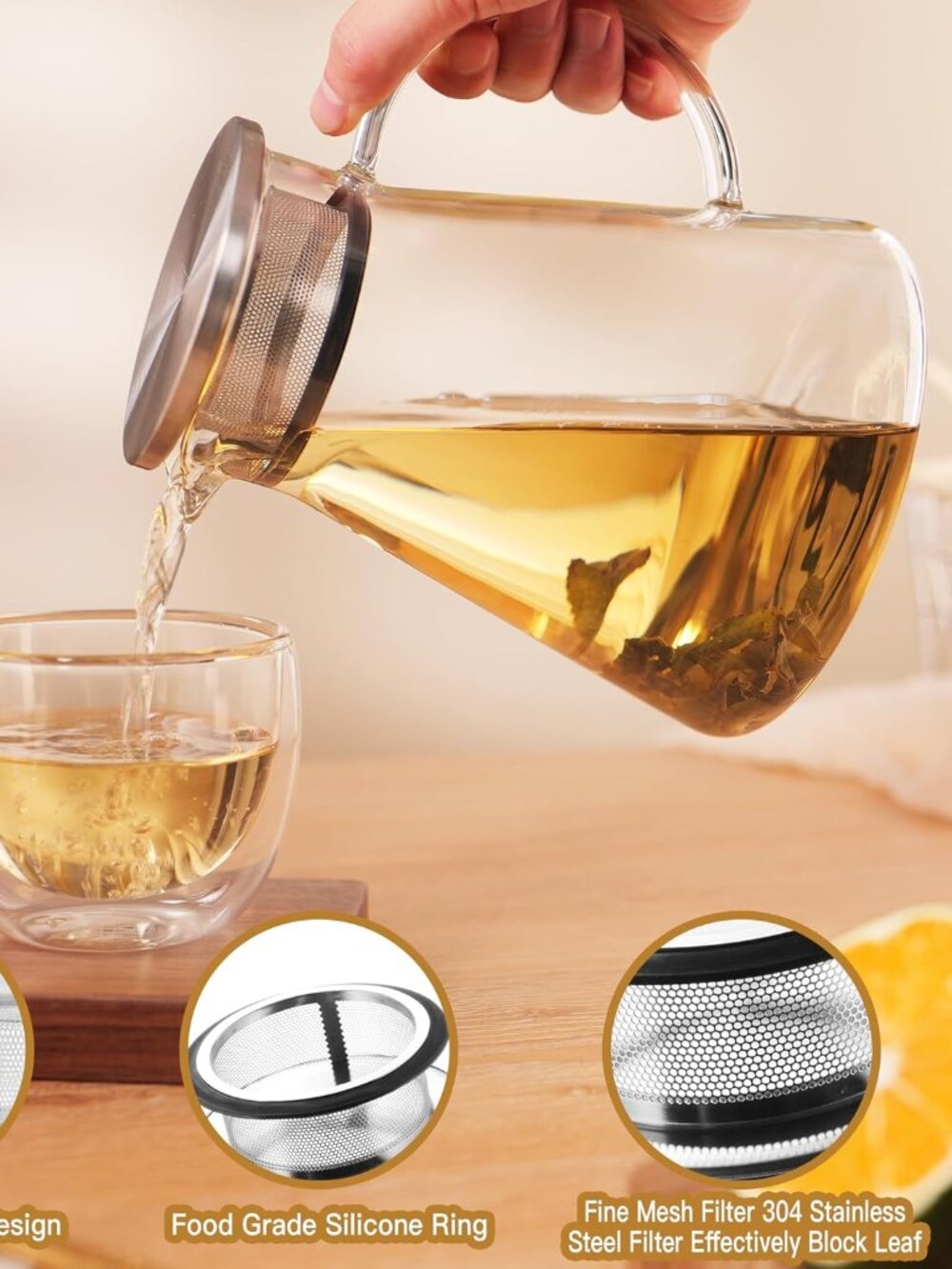 Glass Teapot 30.5oz/900ml Glass Teapot